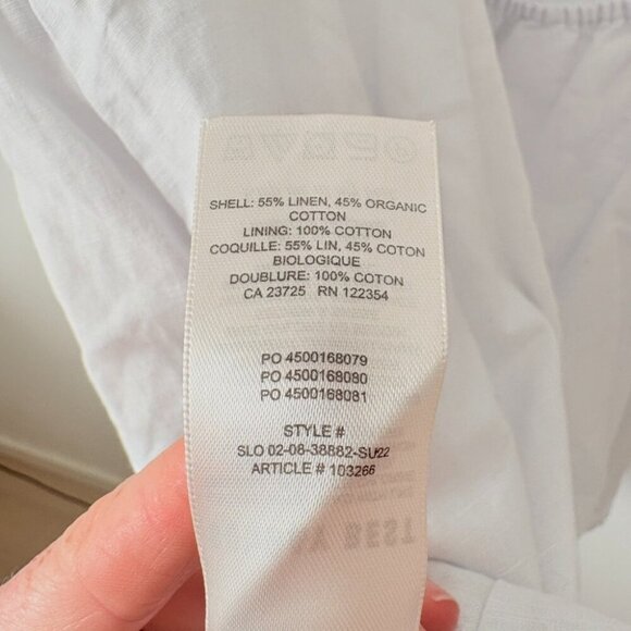 Aritzia Sunday Best Saida Babydoll Dress White Size Large - Picture 8 of 8